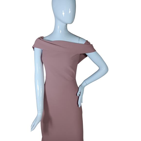 Windsor Party Dress Size Small Dusty Rose Maxi Off Shoulders - Picture 2 of 10